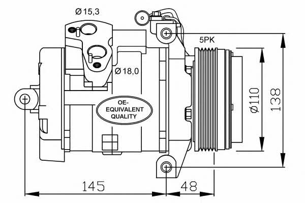 NRF Compressor, air conditioning – price 839 PLN