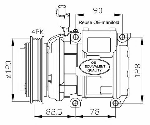 NRF 32449 Compressor, air conditioning 32449