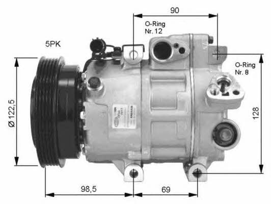 NRF Compressor, air conditioning – price 1216 PLN