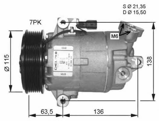 NRF Compressor, air conditioning – price 1753 PLN