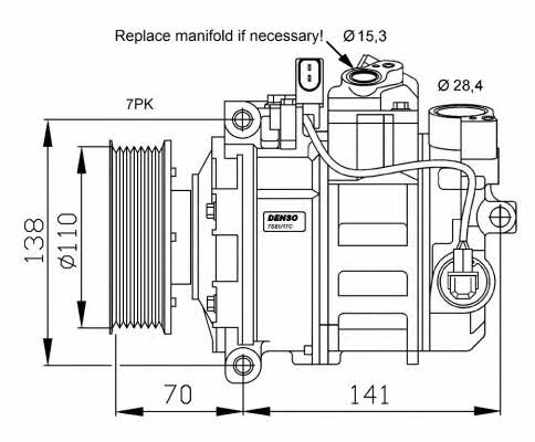 NRF 32613G Compressor, air conditioning 32613G