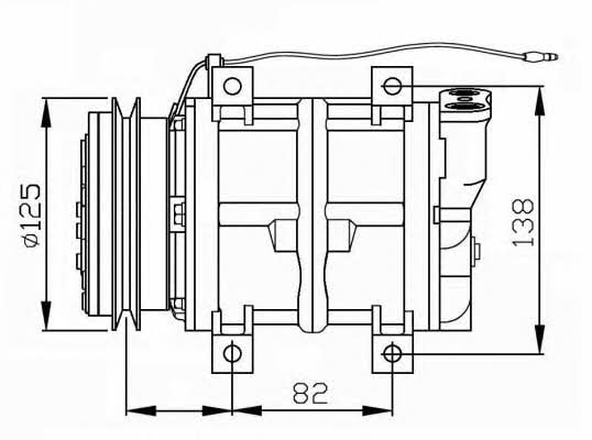 NRF 32745G Compressor, air conditioning 32745G