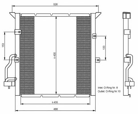Air con condenser BMW Z3: 35107 NRF AC Condenser