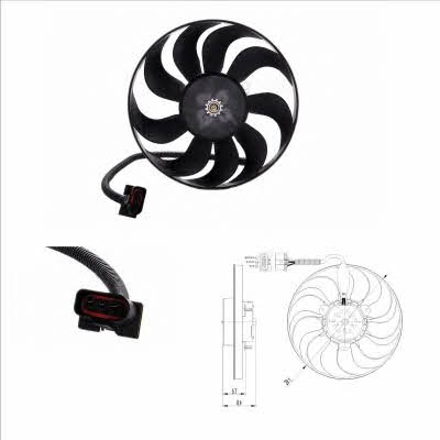 NRF Hub, engine cooling fan wheel – price 186 PLN