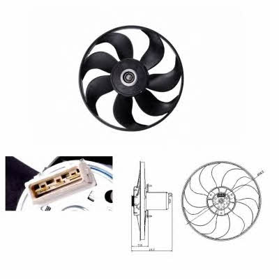 NRF 47404 Hub, engine cooling fan wheel 47404