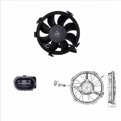 NRF 47405 Hub, engine cooling fan wheel 47405