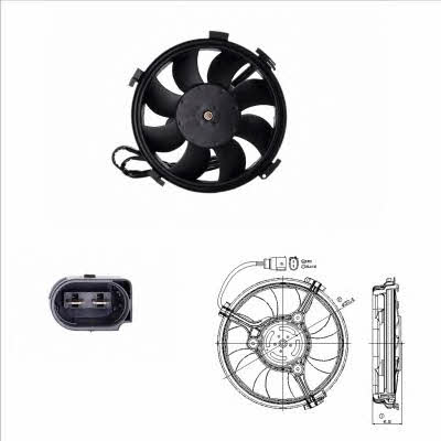 NRF 47406 Hub, engine cooling fan wheel 47406