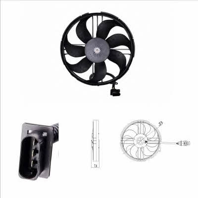 NRF 47409 Hub, engine cooling fan wheel 47409