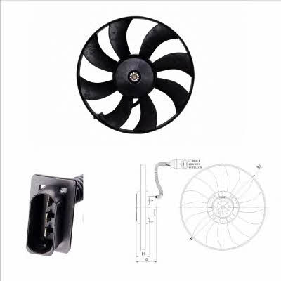 NRF 47410 Hub, engine cooling fan wheel 47410