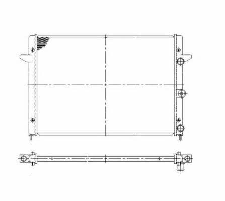 NRF Engine cooling radiator – price 388 PLN