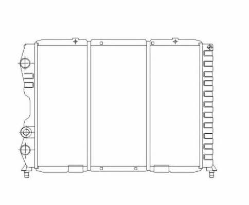 NRF Radiator, engine cooling – price 815 PLN