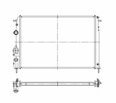 NRF Engine cooling radiator – price 236 PLN