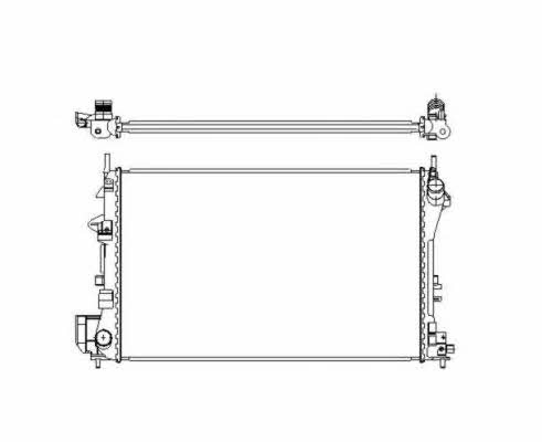 NRF Engine cooling radiator – price 242 PLN