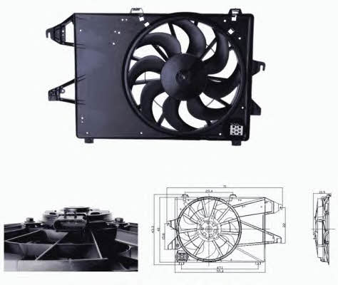 NRF 47679 Hub, engine cooling fan wheel 47679