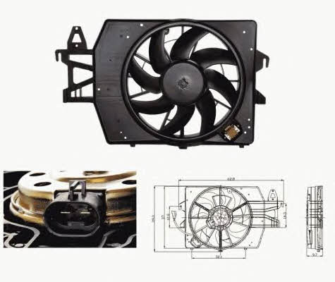 NRF 47682 Hub, engine cooling fan wheel 47682