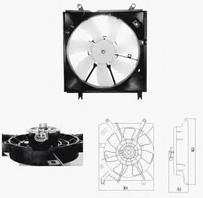NRF 47696 Hub, engine cooling fan wheel 47696