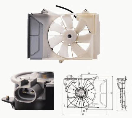 NRF 47697 Hub, engine cooling fan wheel 47697