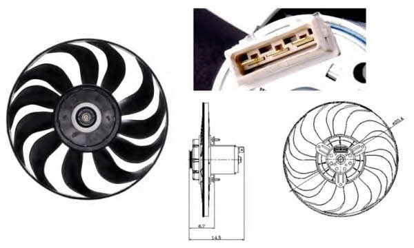 NRF 47700 Hub, engine cooling fan wheel 47700