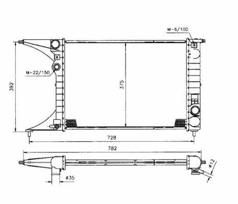 NRF Engine cooling radiator – price [object Object] PLN