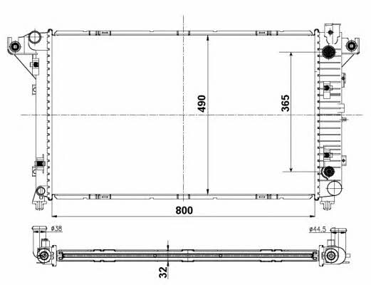 Oil cooler heat exchanger Dodge RAM: 50248 NRF Engine cooling radiator