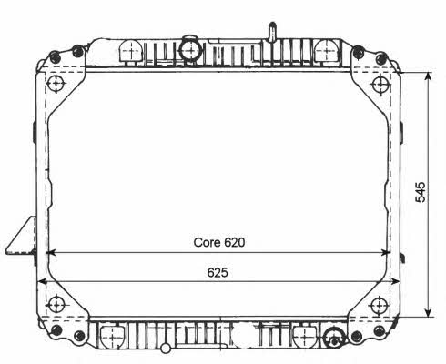 NRF Engine cooling radiator – price 750 PLN