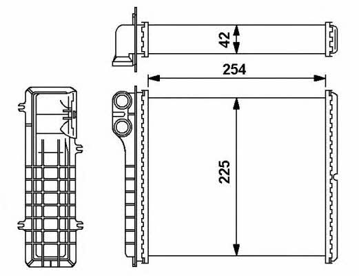 NRF Heat exchanger, interior heating – price 198 PLN