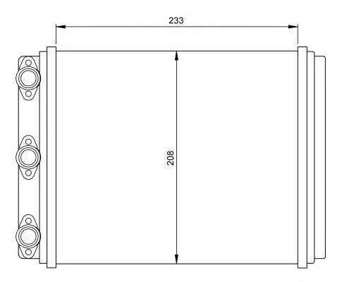 Heat exchanger, interior heating NRF 54249