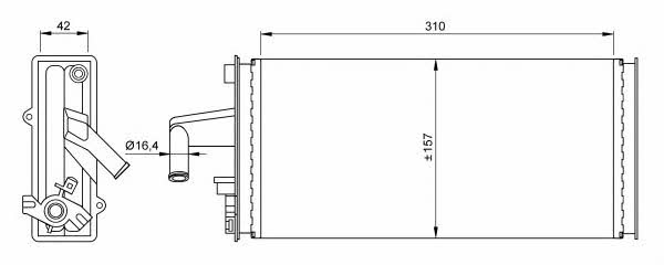 NRF Heat exchanger, interior heating – price 123 PLN