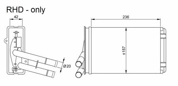 NRF Heat exchanger, interior heating – price [object Object] PLN