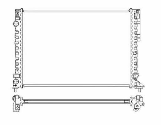 NRF Engine cooling radiator – price 260 PLN