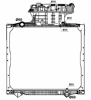 NRF Radiator, engine cooling – price 1946 PLN