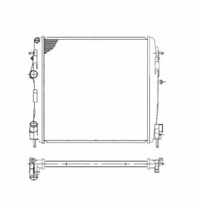 NRF Engine cooling radiator – price 299 PLN