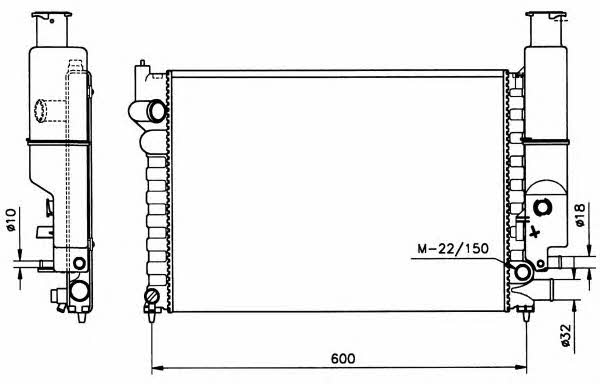 NRF 58802 Radiator, engine cooling 58802