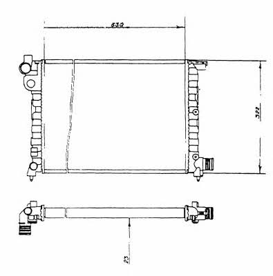 NRF 58893 Radiator, engine cooling 58893