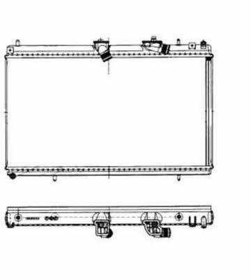 NRF Engine cooling radiator – price 487 PLN