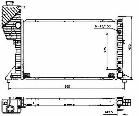 NRF Engine cooling radiator – price 618 PLN