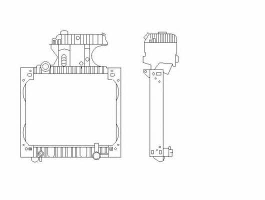 NRF Engine cooling radiator – price 1542 PLN