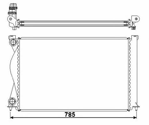 NRF Engine cooling radiator – price 440 PLN
