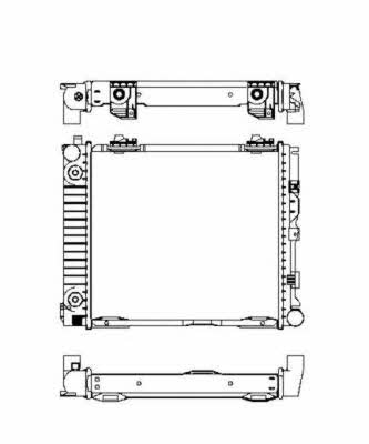 Engine cooling radiator NRF 507676