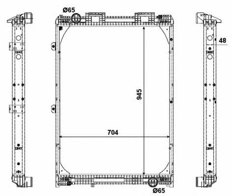 NRF Engine cooling radiator – price 1315 PLN