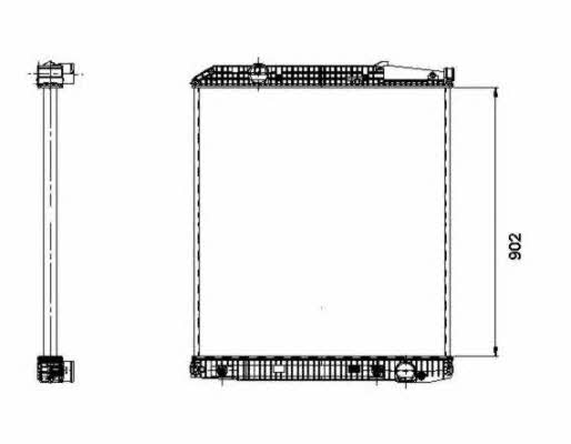 NRF Engine cooling radiator – price 1590 PLN