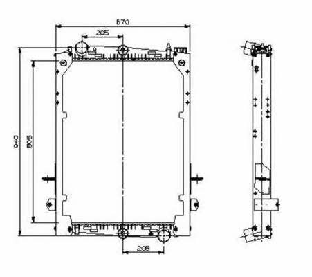 NRF Engine cooling radiator – price 1186 PLN