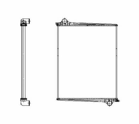 NRF Engine cooling radiator – price 989 PLN