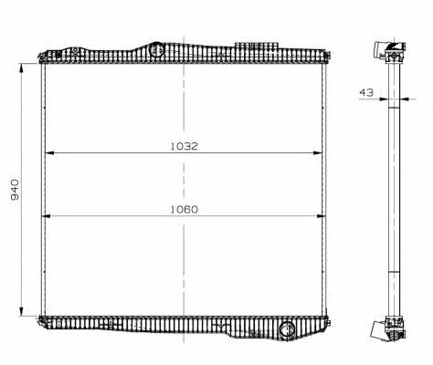 NRF Engine cooling radiator – price 1488 PLN
