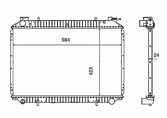 NRF 519534 Radiator, engine cooling 519534