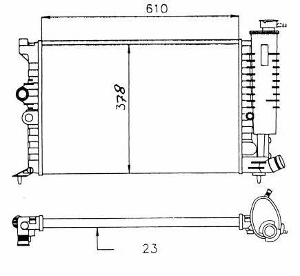 NRF 58913 Radiator, engine cooling 58913