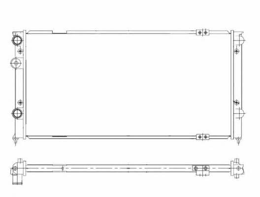 NRF 58929 Radiator, engine cooling 58929