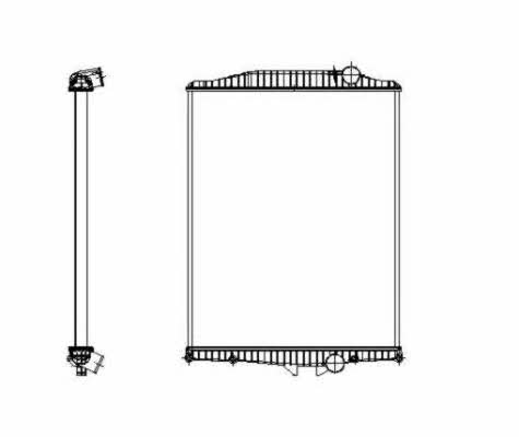 NRF Engine cooling radiator – price 1192 PLN