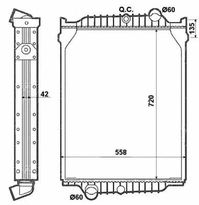 NRF Engine cooling radiator – price 1220 PLN