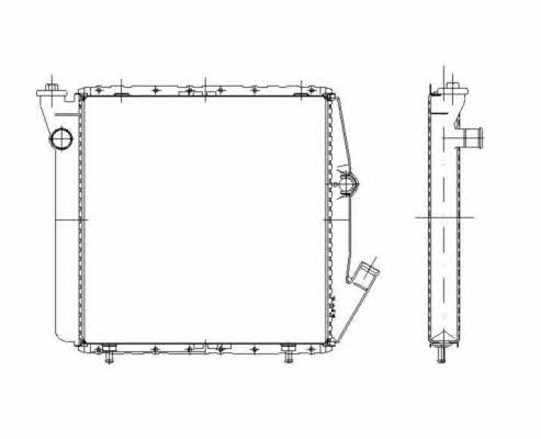 NRF Engine cooling radiator – price [object Object] PLN